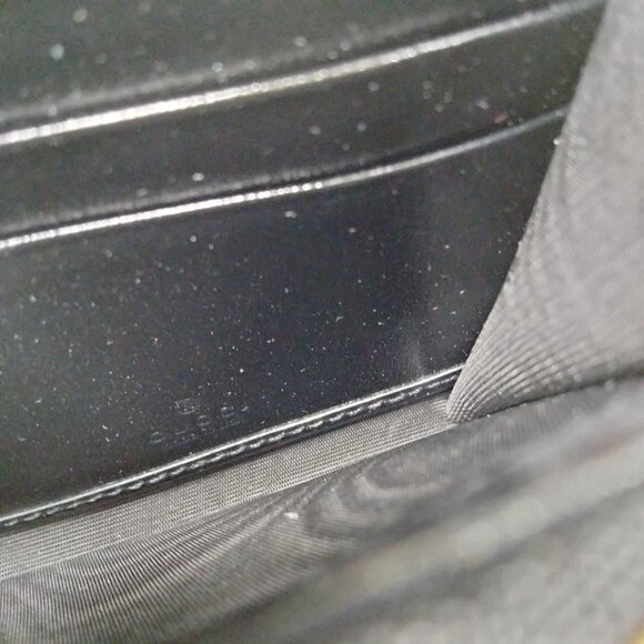 Gucci Long Wallet Black Leather 547-070925 - Picture 6 of 9